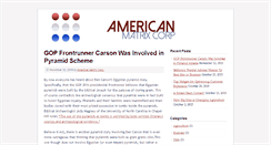 Desktop Screenshot of americanmatrixcorp.com